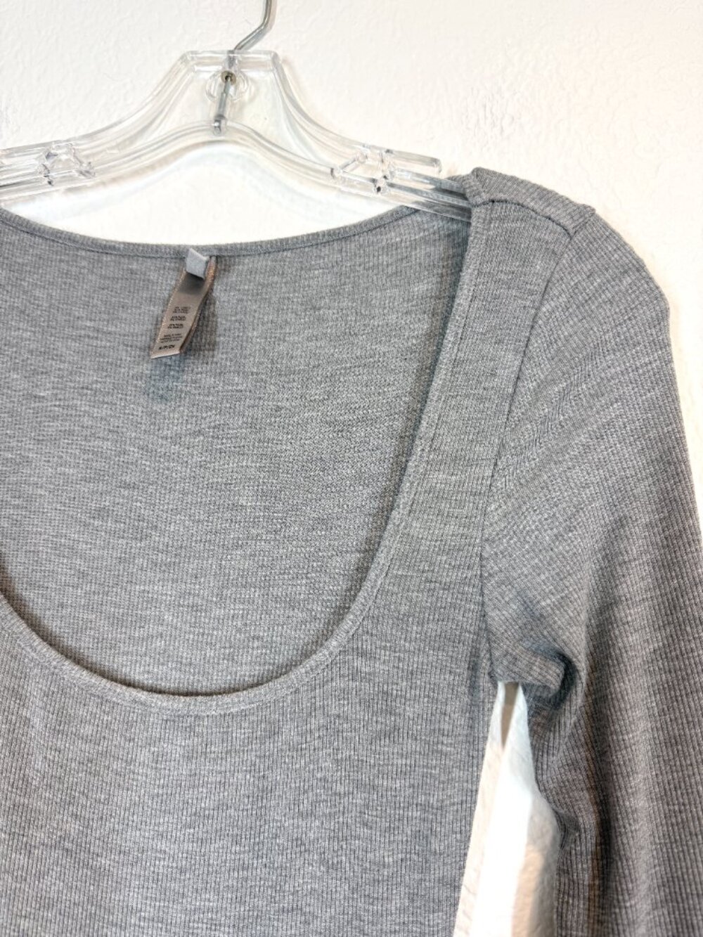SKIMS Soft Lounge Maxi Dress Long Sleeve Scoop Neck Heather Gray Small Tall - Picture 4 of 9